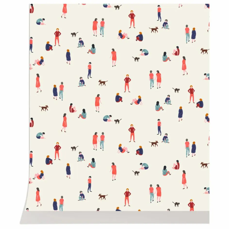 Discount Season Paper Papier peint Promenade Multicolore