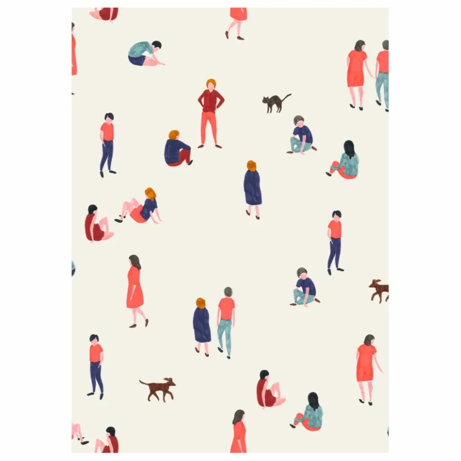 Discount Season Paper Papier peint Promenade Multicolore