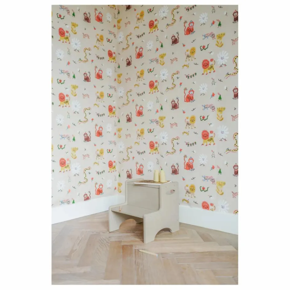 Online Nofred Papier-peint Monkey Fun - Marie Assénat x | Beige