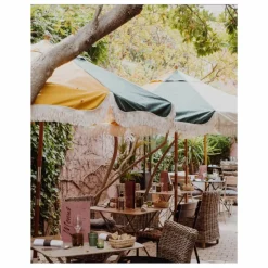 Outlet Parasol frangé Market Mobilier De Jardin