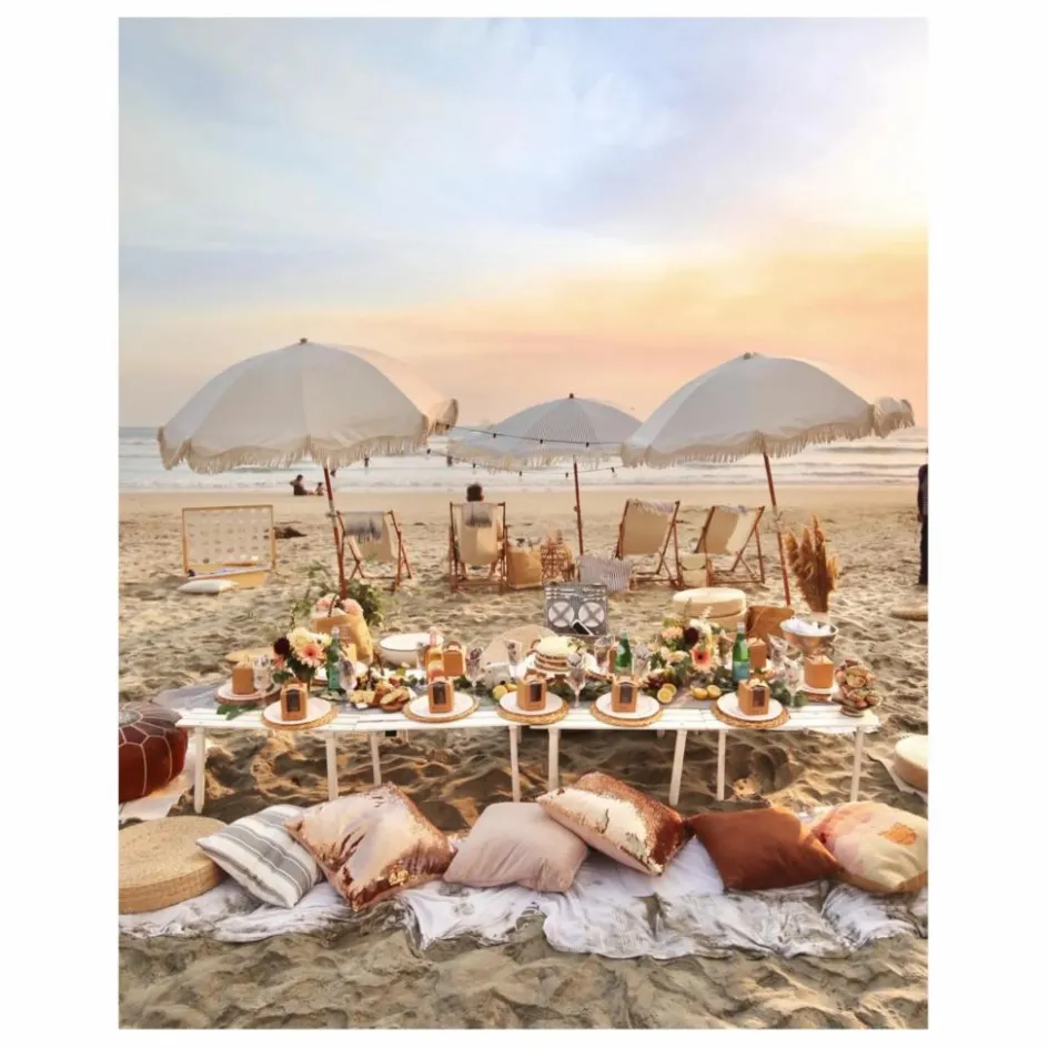 New Parasol frangé Premium | Mobilier De Jardin