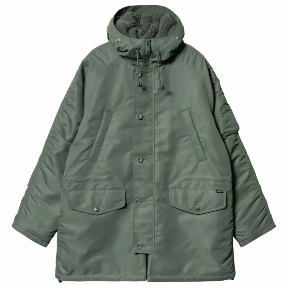 Discount Carhartt WIP Parka à Capuche Olten | Vert de gris
