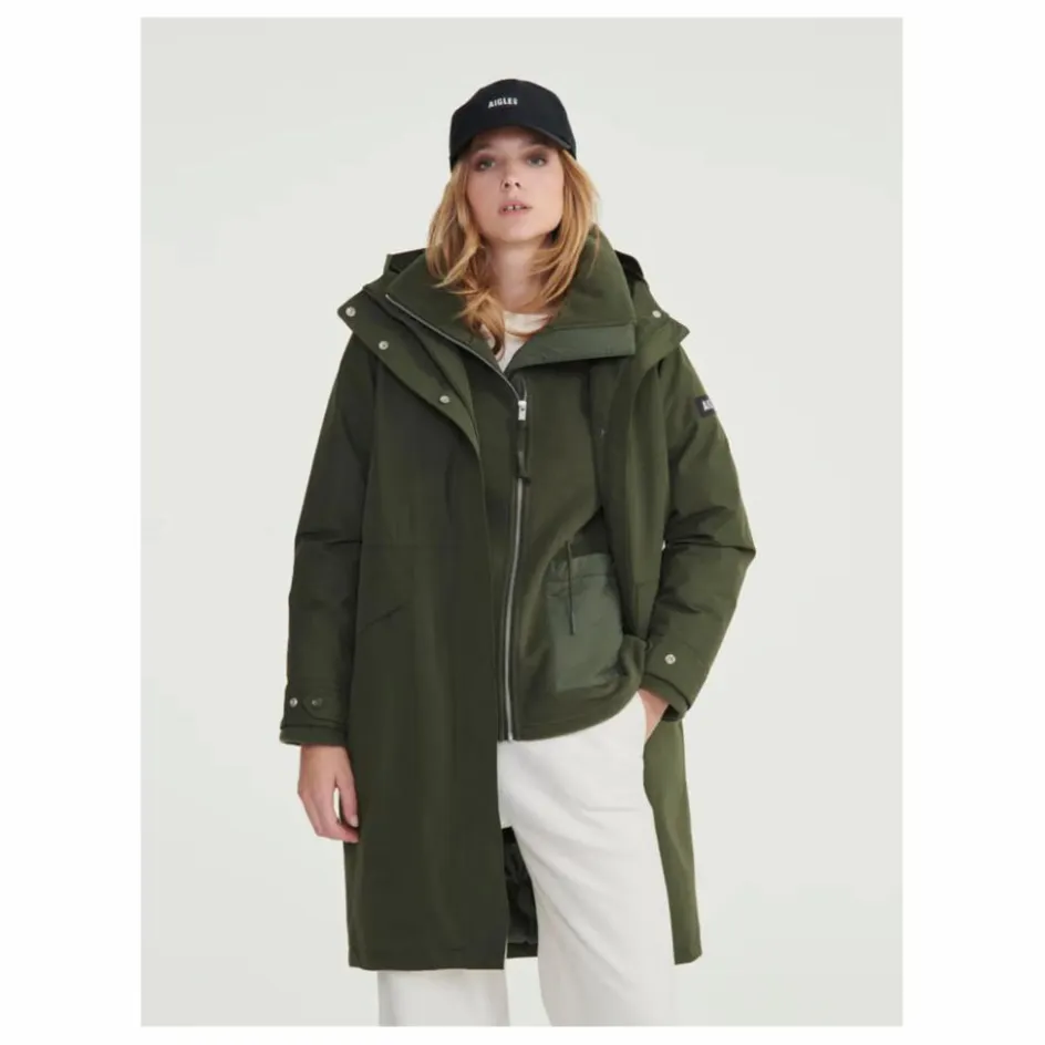 Femme Aigle Manteaux, Parkas*Parka Longue Matelassée Goretex |