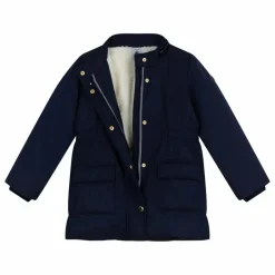 Petit Bateau Parka Mi Longue Elastiquée Unie ||Enfant Manteaux, Blousons