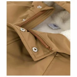 Hot Petit Bateau Parka Mi Longue Unie | Marron