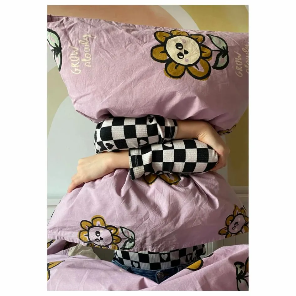 Sale Studio Loco Parure de lit Floral en coton bio | Lilas tLilas