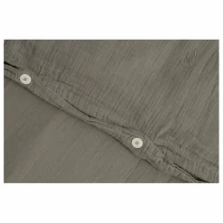 Outlet garbo&friends Parure de lit Géranium en mousseline de coton | Vert kaki