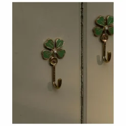 Doing Goods Patère en laiton Lucky Clover || Petits Rangements
