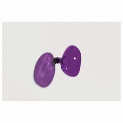 New Petite friture Patère en verre Bubble grande | Violet