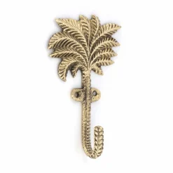 Clearance Doing Goods Patères Devi Palmtree en laiton recyclé - Set de 2 | Mordoré
