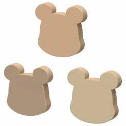 Enfant Cam Cam Patères|Patères, Paniers Enfant*Patères Ours - Set de 3 |