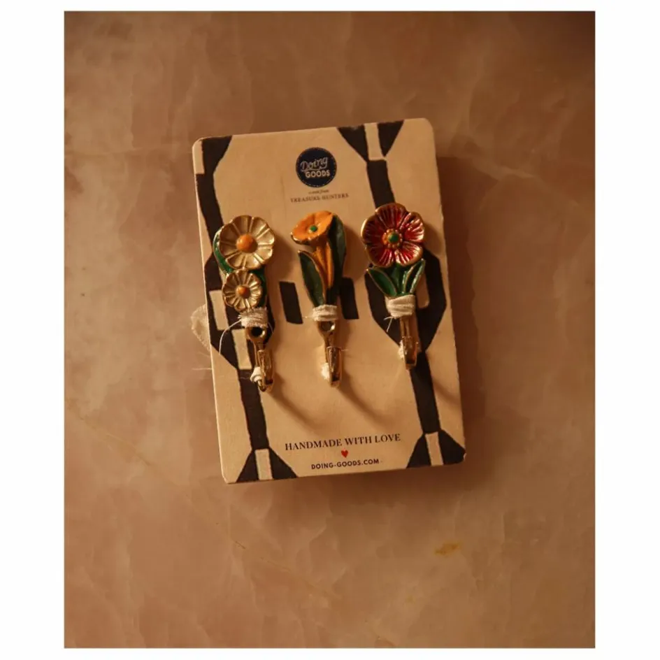 Doing Goods Patères Posy - Set de 3 || Petits Rangements