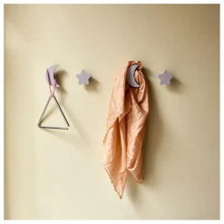 Online Patères Stars & Moons - Lot de 4 | Lilas Enfant Patères, Paniers Enfant