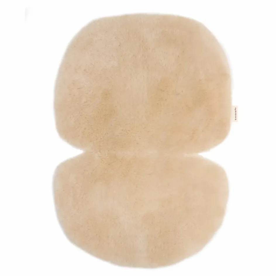 Outlet BINIBAMBA Peau de mouton pour poussette et couffin - 68x44 cm | Peanut