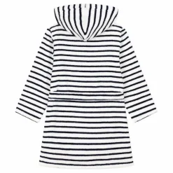 Petit Bateau Peignoir Eponge Rayé ||Enfant Maillots De Bain|Maillots De Bain