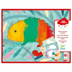 Djeco Peinture à doigts Petit barbouille Multicolore