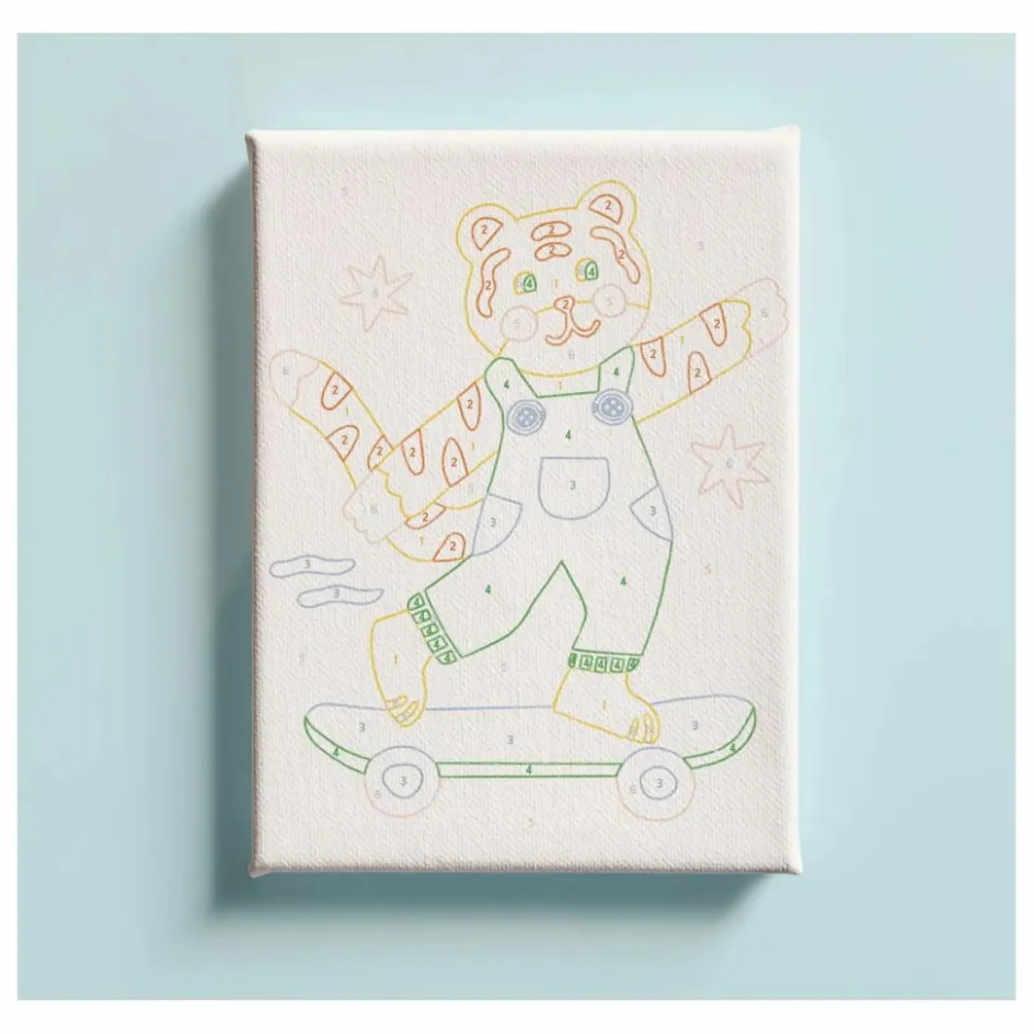 La Petite Épicerie Peinture au numéro enfant - Titi Skate| Loisirs Créatifs