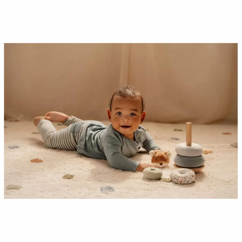 Online Little Dutch Peluche à empiler Renard FSC - Forest Friends | Bleu
