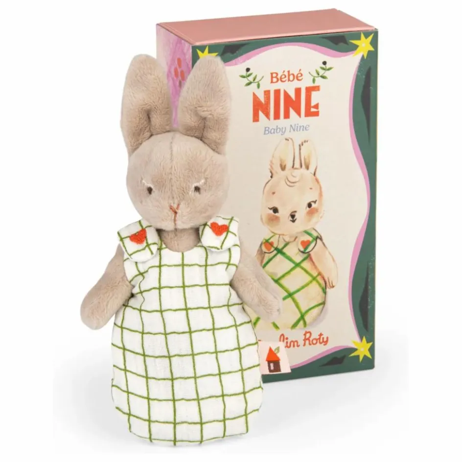 Moulin Roty Doudous, Peluches|Doudous Et Peluches*Peluche Bébé Nine la Lapine avec sa boîte |