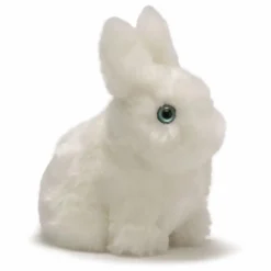 Discount La Pelucherie Peluche Lapin Léon 15 cm | Blanc