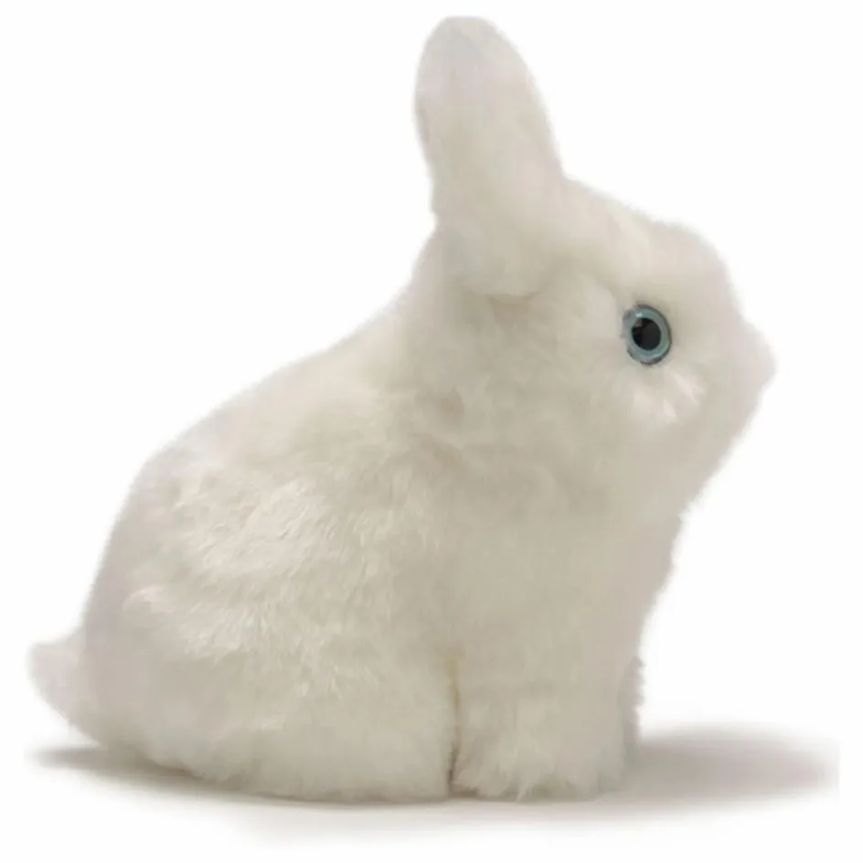 Discount La Pelucherie Peluche Lapin Léon 15 cm | Blanc