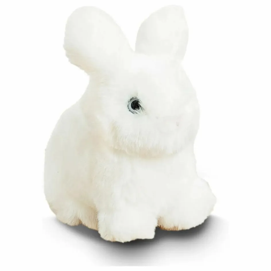 Discount La Pelucherie Peluche Lapin Léon 15 cm | Blanc