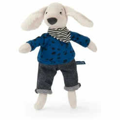 Moulin Roty Peluche Pilou et sa boîte Bleu