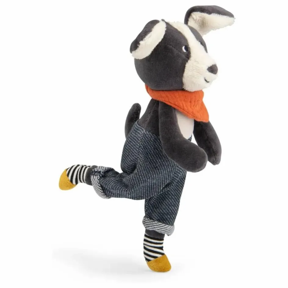 Sale Moulin Roty Peluche Puce Gris anthracite