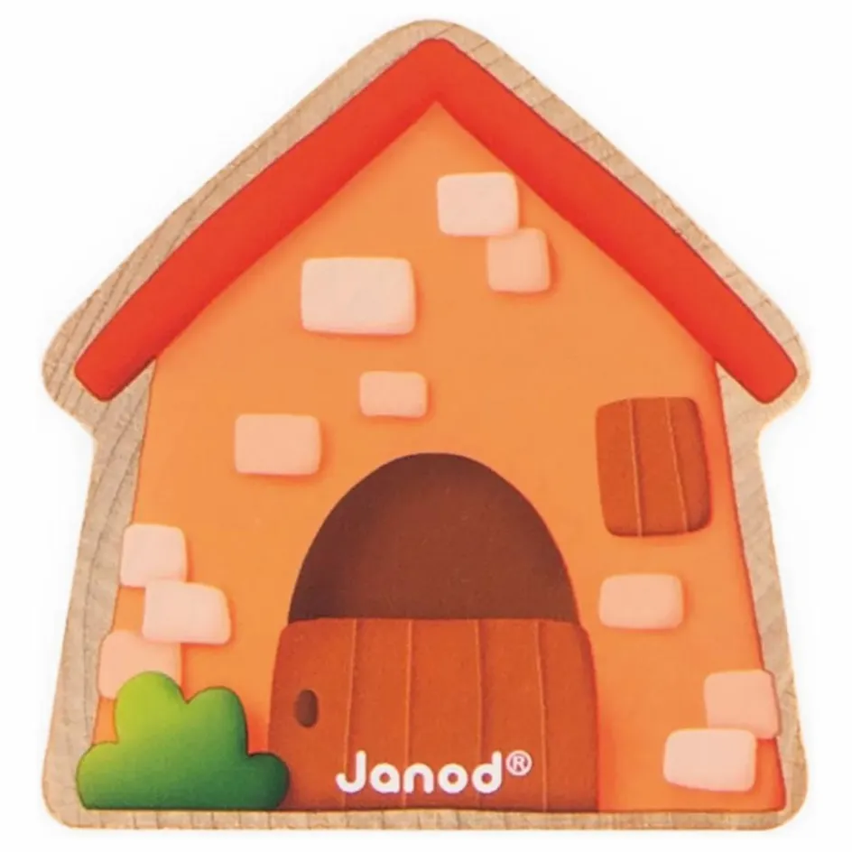 Hot Janod Perles à enfiler moutons Multicolore