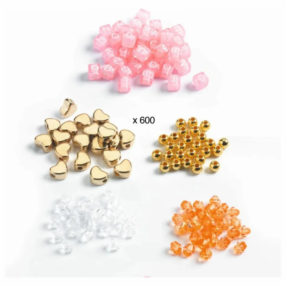 Hot Djeco Perles Alphabets - Boîte de 1000 | Orange