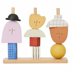 Ferm Living Kids Personnages à empiler| Jouets D'Éveil