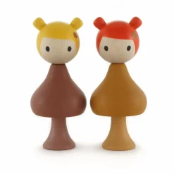 Clicques Personnages en bois Gaia & Mimi| Maisons De Poupées