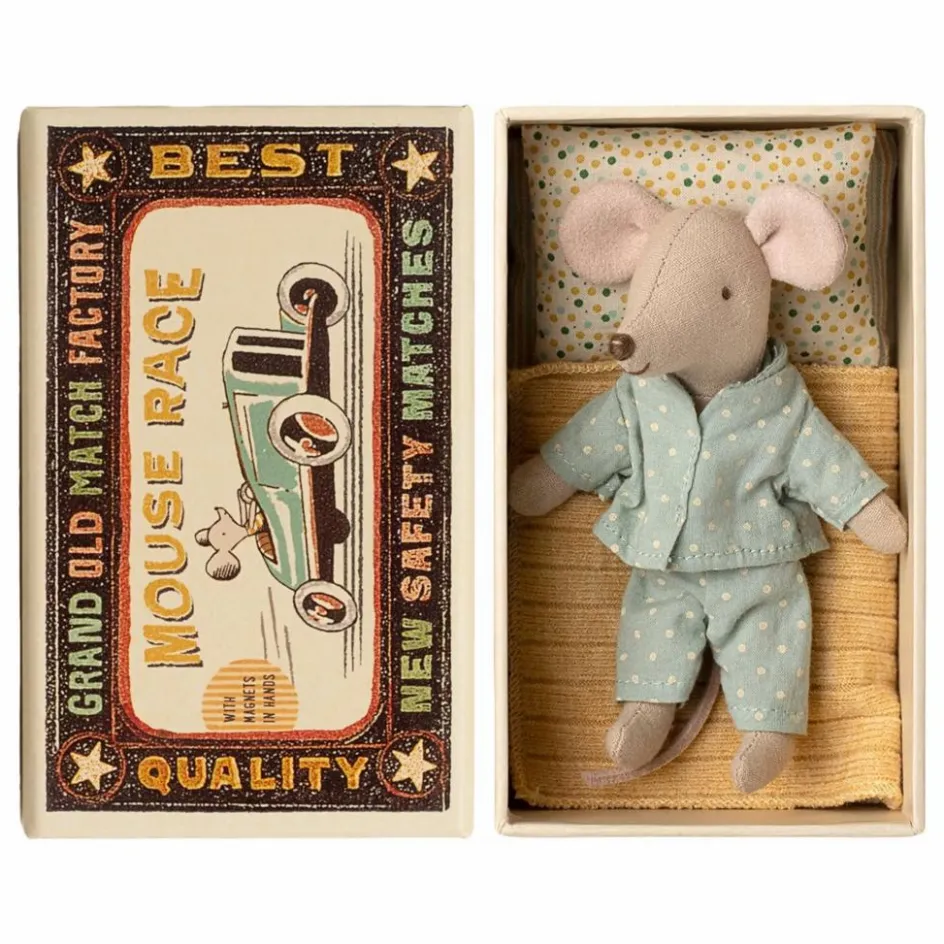 Maileg Maisons De Poupées*Petit frère souris dans sa boîte d'allumettes