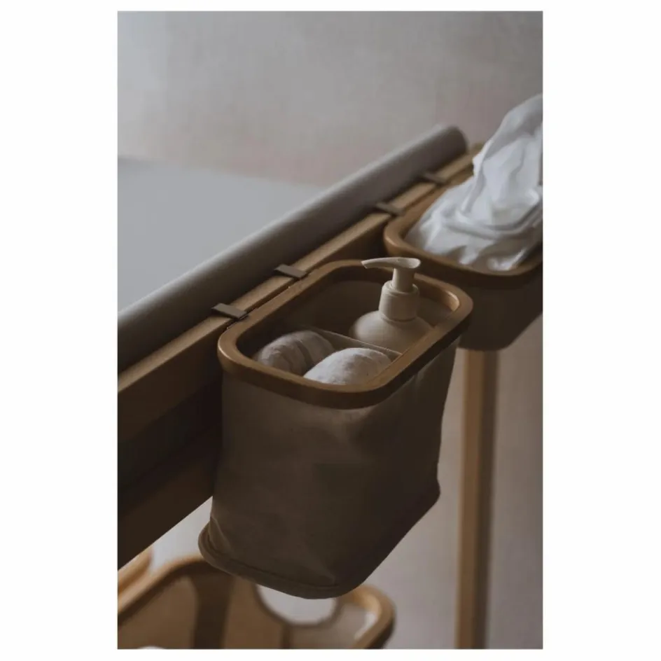 Discount Quax Petit panier à suspendre pour table à langer | Beige