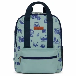 Caramel & Cie Petit Sac à Dos Blue Wild Trip ||Enfant Sacs, Petite Maroquinerie|Accessoires De Mode