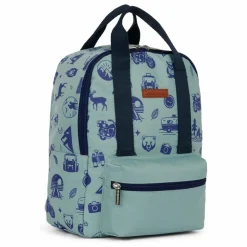 Caramel & Cie Petit Sac à Dos Blue Wild Trip ||Enfant Sacs, Petite Maroquinerie|Accessoires De Mode