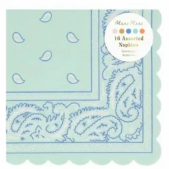 Meri Meri Petites serviettes en papier Western - Set de 16|Enfant Décoration De Fête