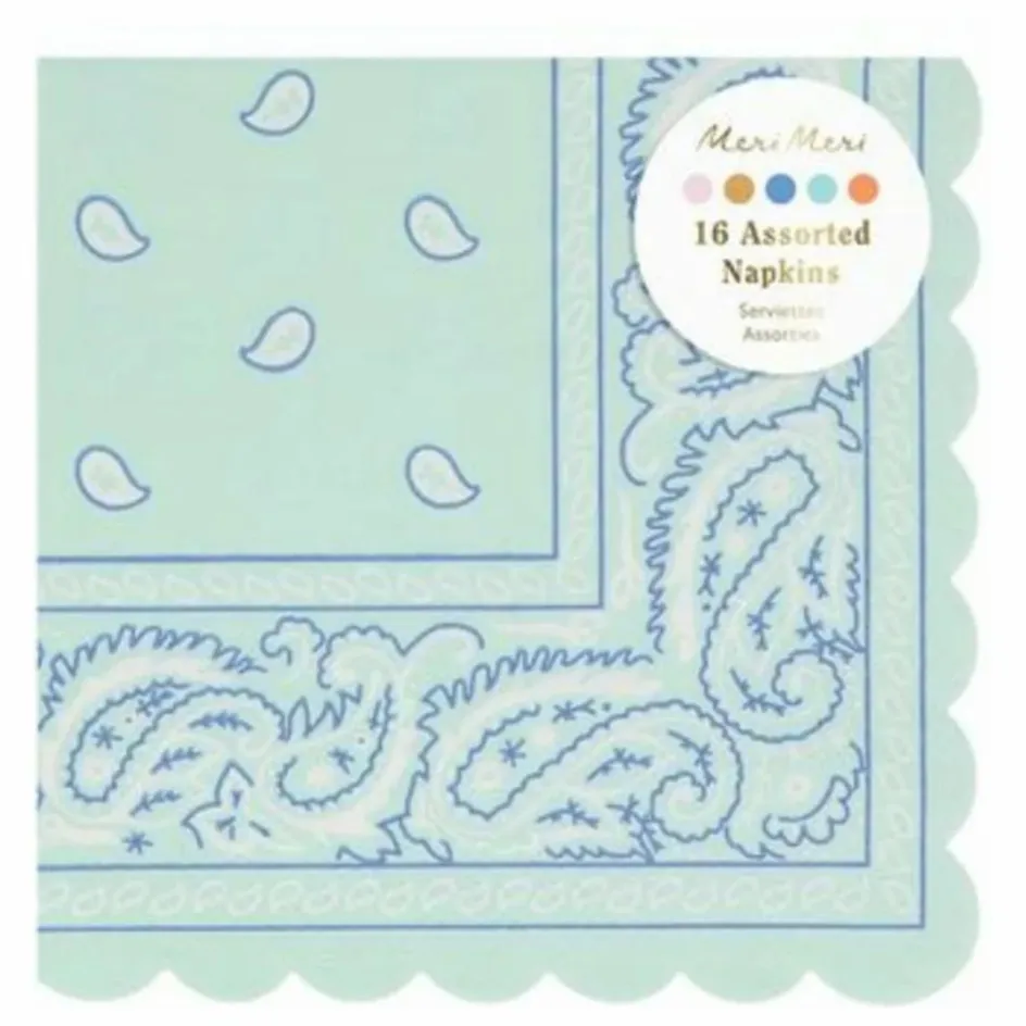Meri Meri Petites serviettes en papier Western - Set de 16|Enfant Décoration De Fête