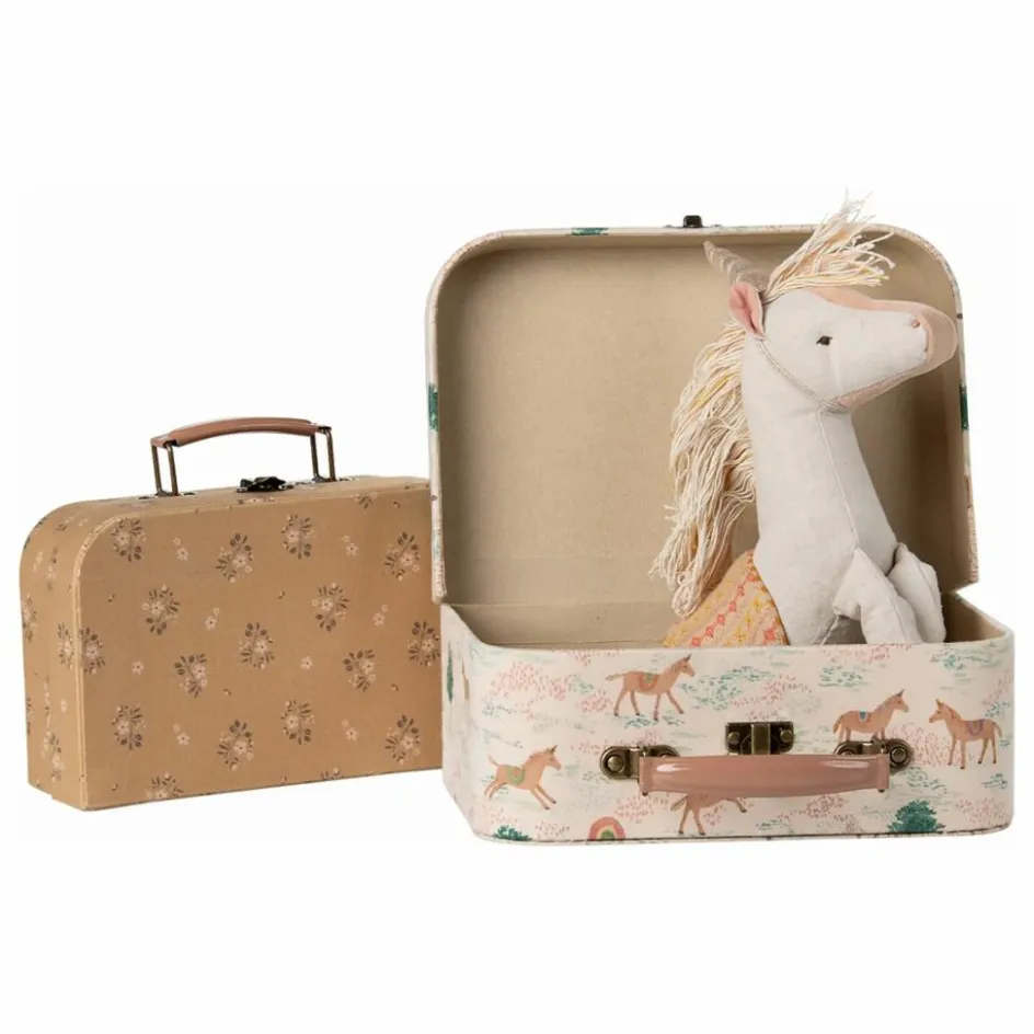 Maileg Petites valises de rangement Licorne - Set de 2| Poupées
