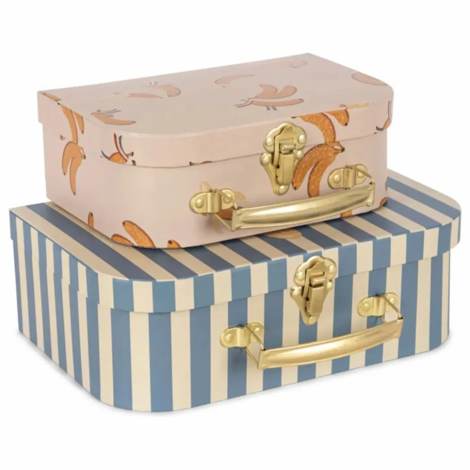 Best Konges Sløjd Petites valises de rangement Banana | Bleu