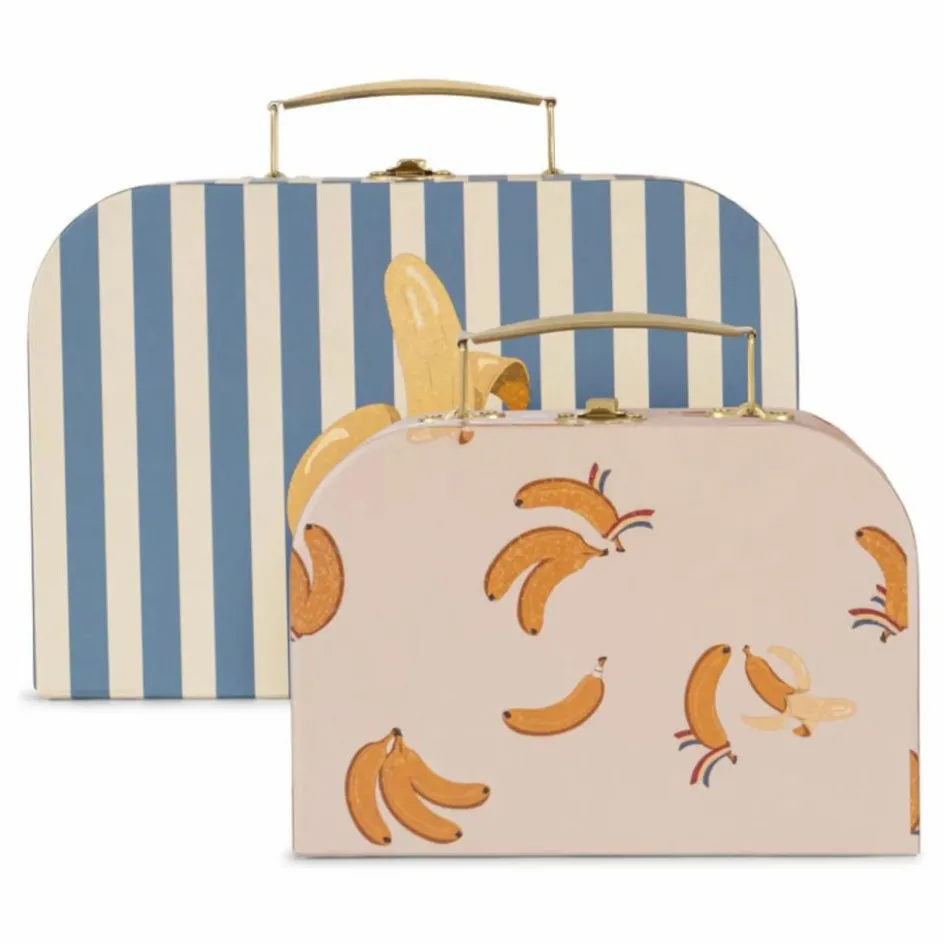 Best Konges Sløjd Petites valises de rangement Banana | Bleu