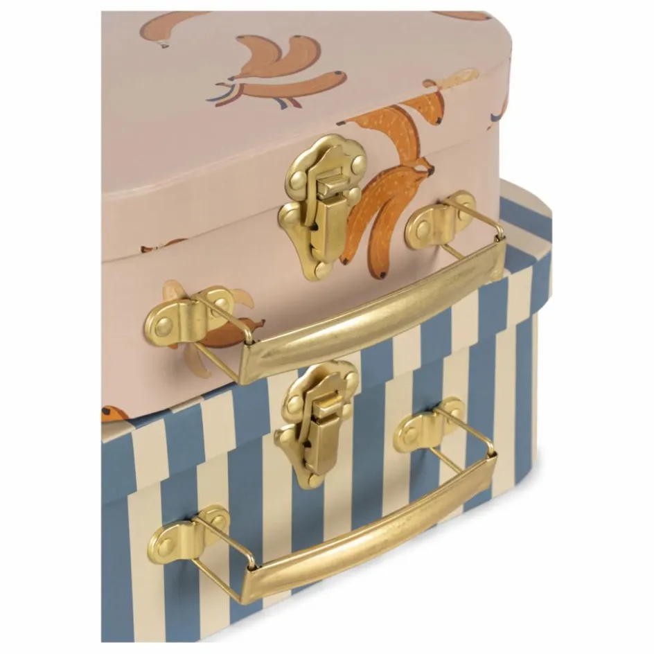 Best Konges Sløjd Petites valises de rangement Banana | Bleu