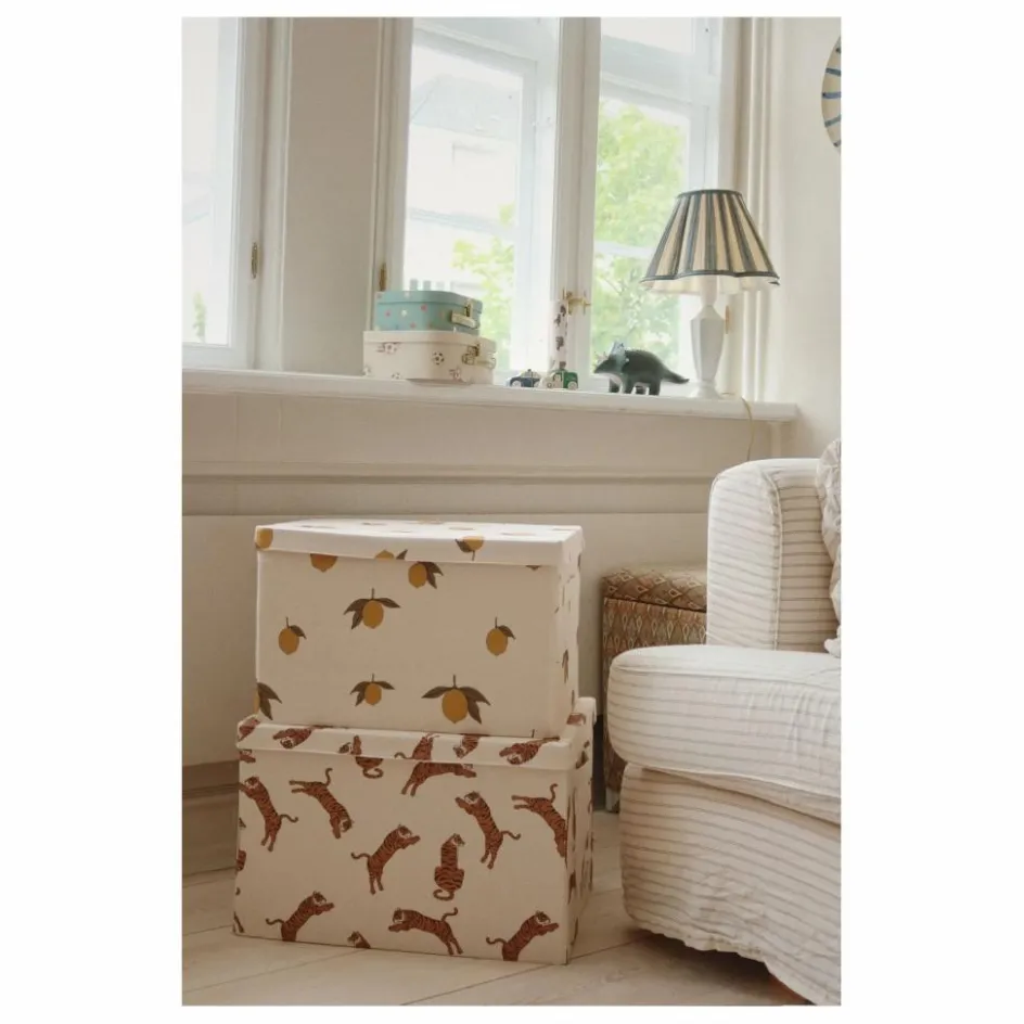 Enfant Konges Sløjd Rangements|Patères, Paniers Enfant*Petites valises en carton Kick It - Set de 2 |