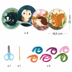 Djeco Petits pas avec du fil Multicolore