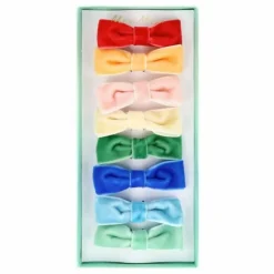 Meri Meri Pinces à cheveux nœuds velours - Set de 8|Enfant Accessoires De Mode