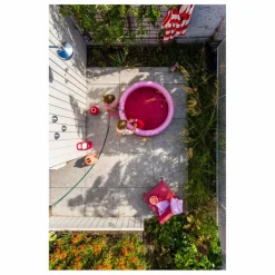 New Quut Piscine gonflable Cerise Multicolore