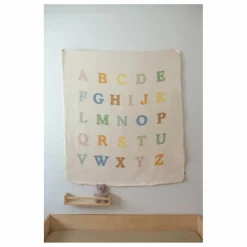 Soft Spot Plaid Alphabet en coton bio|Enfant Couvertures Et Plaids|Linge De Lit Bébé