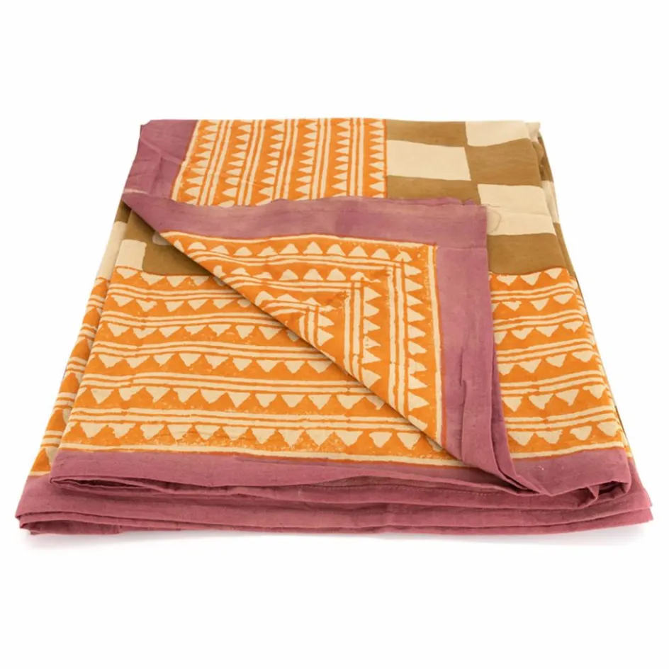 Doing Goods Plaid Checkmate et totebag en coton || Linge De Lit