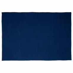 Discount Hübsch Plaid en coton bio | Bleu