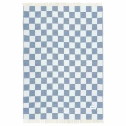 Online Maison Deux Plaid en laine Damier | Bleu